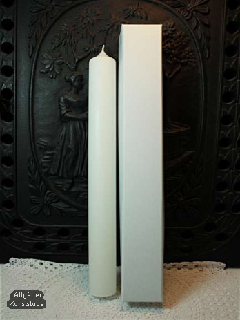 500 mm x 40 mm elfenbein mit Kerzenkarton