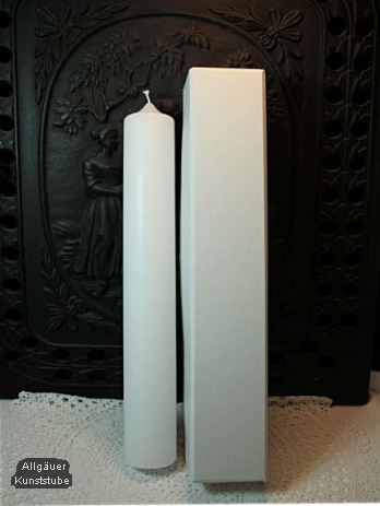 400 mm x 50 mm Weiß mit Kerzenkarton