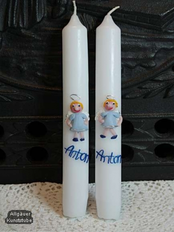 Gastkerze Rosi mit Engel