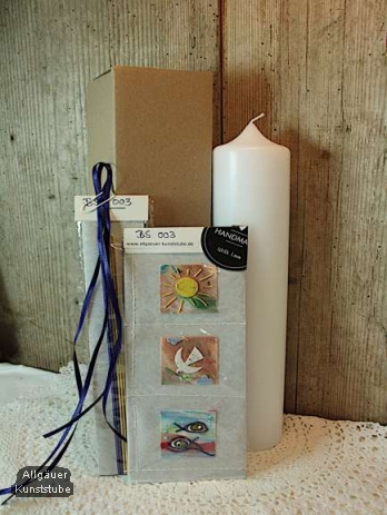 Bastelset Sonne, Taube, Fische