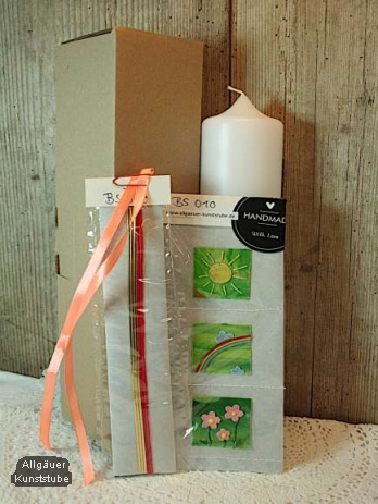 Bastelset Sonne, Regenbogen, Blumen