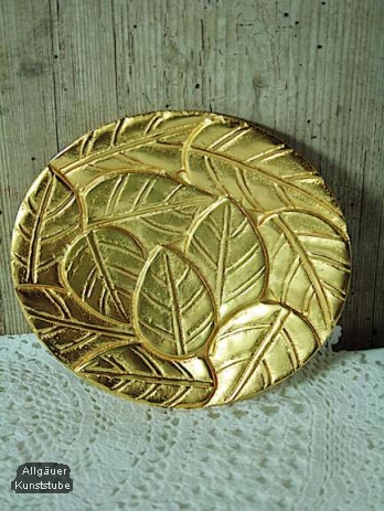 Kerzenteller Josef/ gold/14 cm