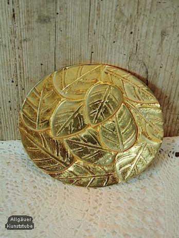 Kerzenteller Romeo/ Gold /12 cm