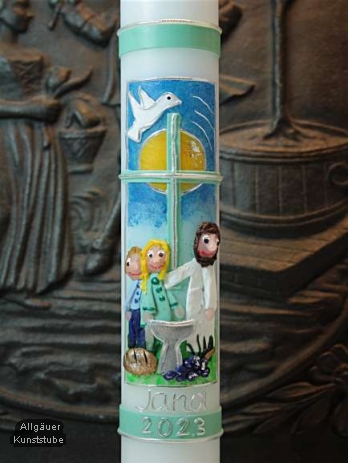 Individuelle Kommunionkerze Ralf inkl. Box