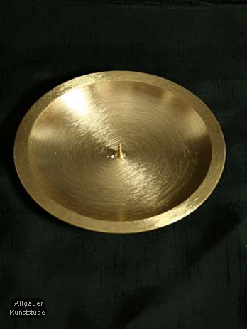 Kerzenteller Thomas /gold/ 10 cm