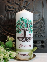 Hochzeitskerze Samira mit Baum
