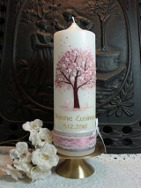 Individuelle Taufkerze Sina mit Lebensbaum