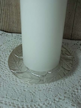 Kerzenteller Beate/silber/ 12 cm