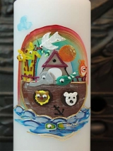 Taufkerze Arche Noah/zart