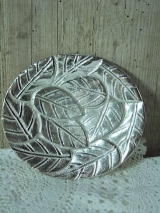 Kerzenteller Henriette/silber/14 cm