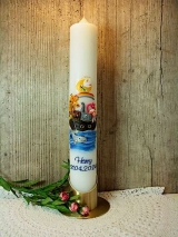 Taufkerze Arche mit Wal
