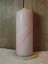 Kerze Rosa 230 mm x 70 mm