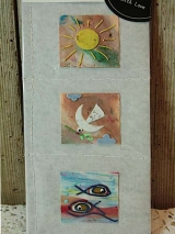 Bastelset Sonne, Taube, Fische