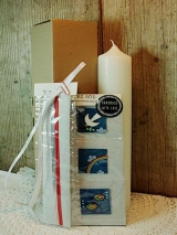 Bastelset Taube, Regenbogen, Fische