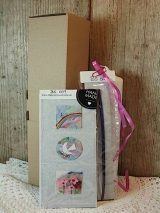 Bastelset Regenbogen, Taube, Blumen