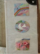 Bastelset Regenbogen, Taube, Blumen