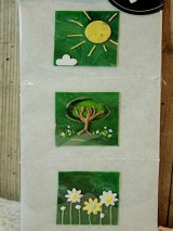 Bastelset Sonne, Baum, Blumen