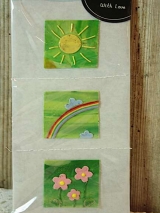 Bastelset Sonne, Regenbogen, Blumen