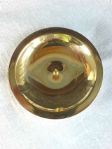 Kerzenteller Klaus / Gold