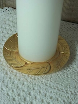 Kerzenteller Romeo/ Gold /12 cm