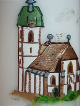 Hochzeitskerze Linus mit Kirche